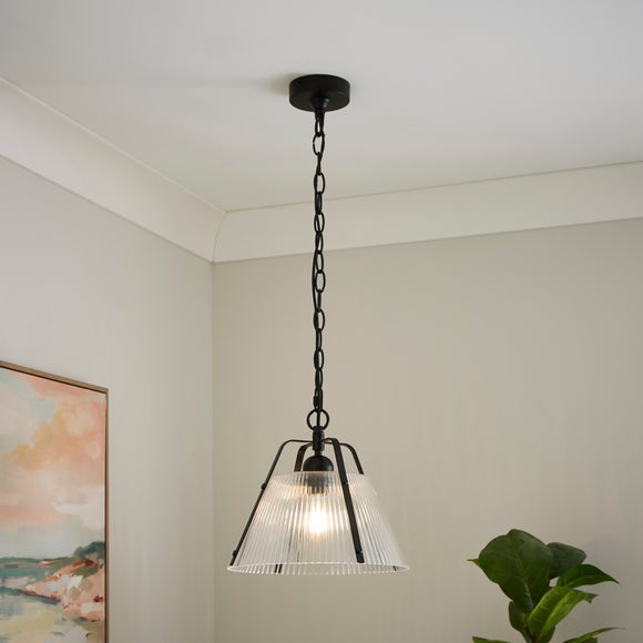 Luca Ribbed Adjustable Pendant Light - image 1