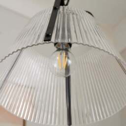 Luca Ribbed Adjustable Pendant Light - thumbnail 3