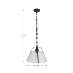 Luca Ribbed Adjustable Pendant Light - thumbnail 6