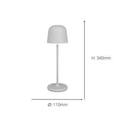 EGLO Mannera Touch Dimmable Outdoor Table Lamp - thumbnail 4