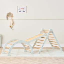 Tutti Bambini Scala Montessori 3 in 1 Pikler Climbing Frame with Climbing Wall - thumbnail 1