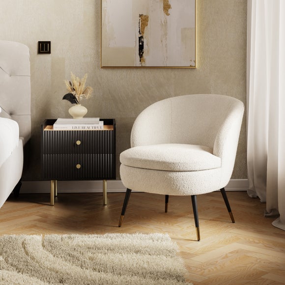 Marcie Luxe Ivory Boucle Cocktail Chair - image 1