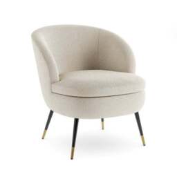 Marcie Luxe Ivory Boucle Cocktail Chair - thumbnail 6