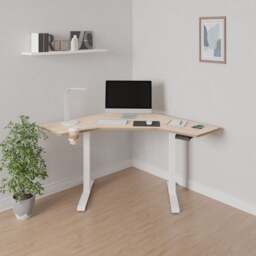 Gino Corner Height Adjustable Desk - thumbnail 1
