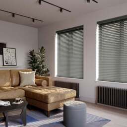 Made To Measure 50mm Slats Charcoal Venetian Blind - thumbnail 3