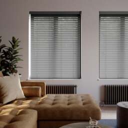 Made To Measure 50mm Slats Charcoal Venetian Blind - thumbnail 1