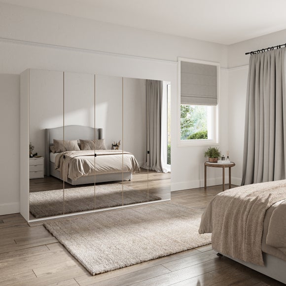 Wiemann Kahla 5 Door Mirrored Wardrobe - image 1
