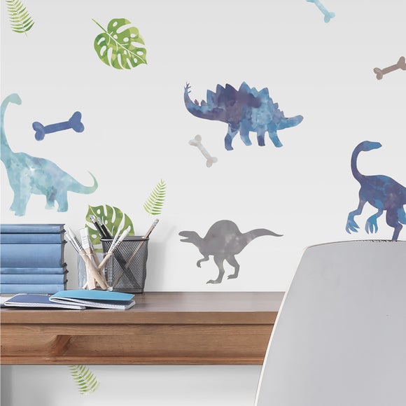 Watercolour Dinosaurs Peel and Stick Wall Stickers - image 1