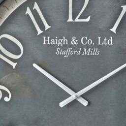 Weathered Wood Effect Round Wall Clock - thumbnail 2