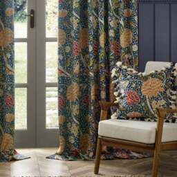 Morris & Co. Cray Chenille Pencil Pleat Curtains - thumbnail 4
