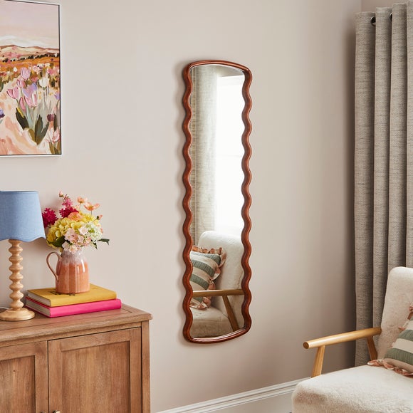Cleo Wiggle Rectangle Full Length Wall Mirror - image 1