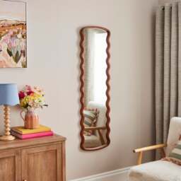 Cleo Wiggle Rectangle Full Length Wall Mirror - thumbnail 1