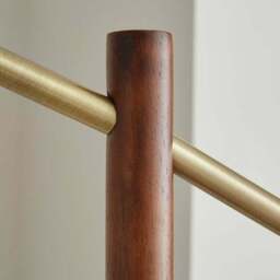 Hazelle Boucle Wooden Floor Lamp - thumbnail 4