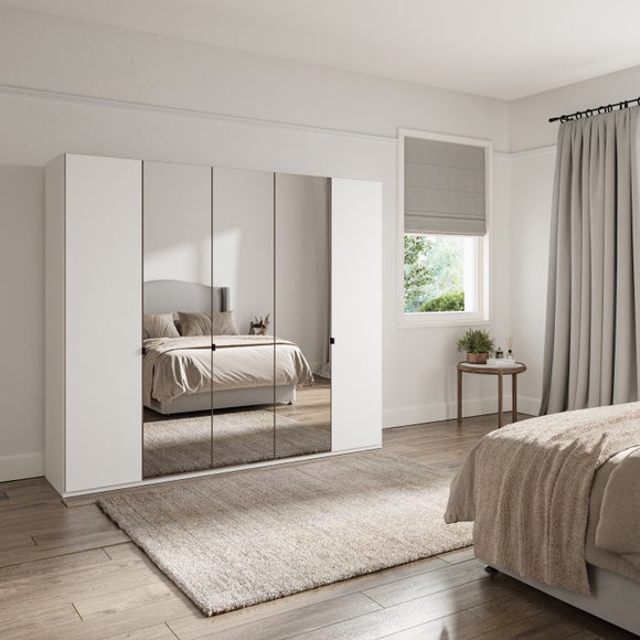 Wiemann Kahla 5 Door Mirrored Wardrobe - image 1