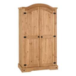 Corona Double Wardrobe, Pine - thumbnail 2