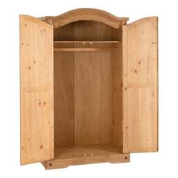 Corona Double Wardrobe, Pine - thumbnail 4