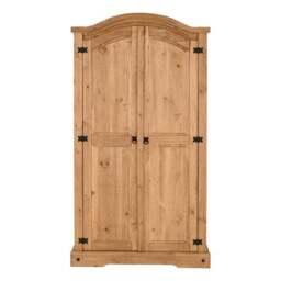 Corona Double Wardrobe, Pine - thumbnail 3