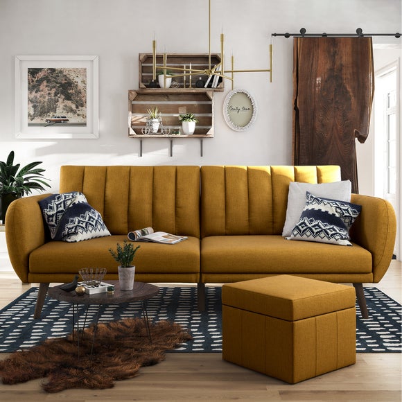 Brittany Linen Double Sofa Bed - image 1