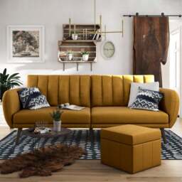 Brittany Linen Double Sofa Bed - thumbnail 1