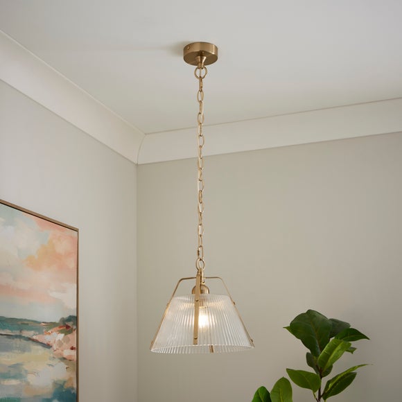 Luca Ribbed Adjustable Pendant Light - image 1