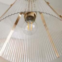 Luca Ribbed Adjustable Pendant Light - thumbnail 3