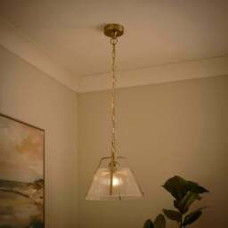 Luca Ribbed Adjustable Pendant Light - thumbnail 2