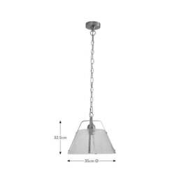 Luca Ribbed Adjustable Pendant Light - thumbnail 6