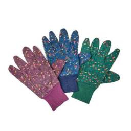 Pack of 3 Mushroom Cotton Grip Gardening Gloves - thumbnail 4