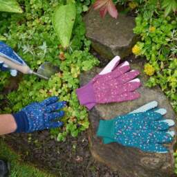 Pack of 3 Mushroom Cotton Grip Gardening Gloves - thumbnail 6