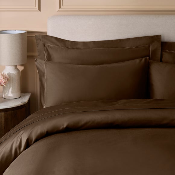 Dorma 800 Thread Count 100% Cotton Sateen Oxford Pillowcase - image 1