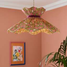 Sophie Robinson Wiggle Petal Meadow Zest Easy Fit Pleated Lamp Shade - thumbnail 1