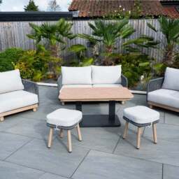 Norfolk Leisure Buxton Rope Weave Lounge Set - thumbnail 3