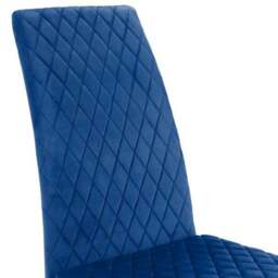 Calabria Set of 4 Dining Chairs, Velvet - thumbnail 4