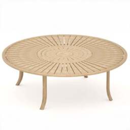 Maris 8 Seater Round Garden Dining Set With 8 Riven Chairs and Lazy Susan - thumbnail 3