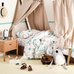 Linen House Kids Down By The River 100% Cotton Duvet Cover & Pillowcase Set - thumbnail 1