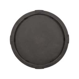 Vermont Light Walnut Wood Veneer Round Wall Mirror - thumbnail 5