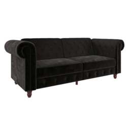 Felix Velvet Chesterfield Double Sofa Bed - thumbnail 4