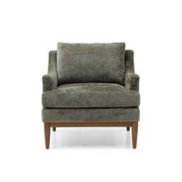 Zella Olive Chenille Occasional Chair - thumbnail 2