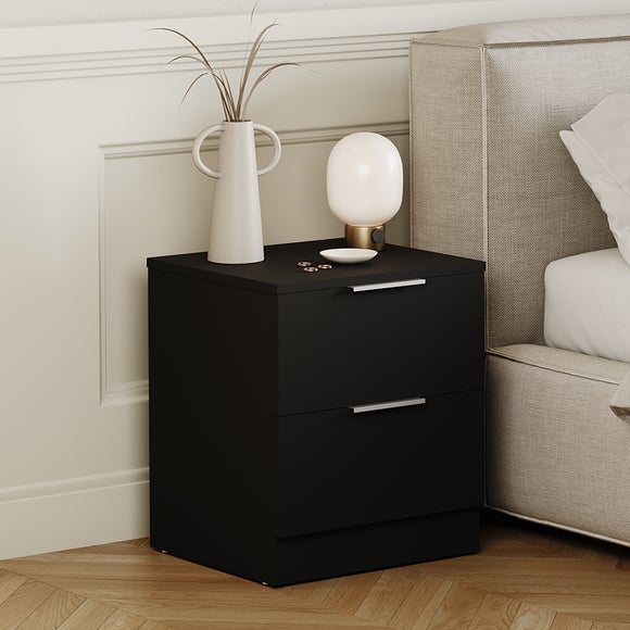 Hayes 2 Drawer Bedside Table - image 1