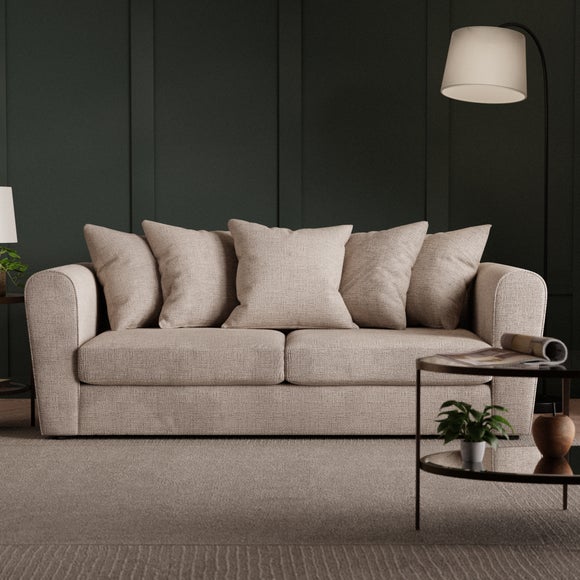 Blake Curved Arm Chunky Chenille 3 Seater Sofa - image 1