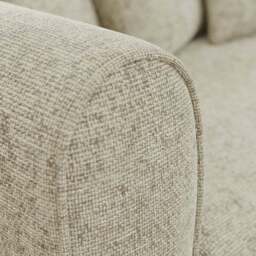Blake Curved Arm Chunky Chenille 3 Seater Sofa - thumbnail 4