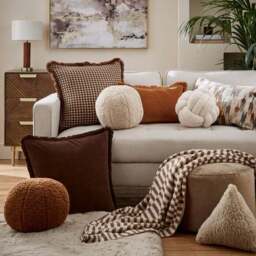 Fringed Cotton Velvet Cushion - thumbnail 5