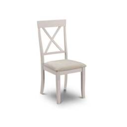 Davenport Set of 2 Dining Chairs, Faux Suede - thumbnail 2