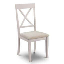 Davenport Set of 2 Dining Chairs, Faux Suede - thumbnail 4
