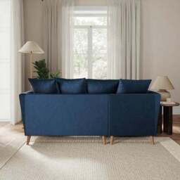 Bess Corner Chaise Sofa, Opulent Velvet - thumbnail 3
