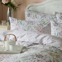 Holly Willoughby Floral Sketch 100% Cotton Duvet Cover and Pillowcase Set - thumbnail 2