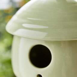 Stoneware Bird House Ornament - thumbnail 2