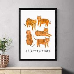 East End Prints Go Tiger Print by Darcie Olley - thumbnail 1