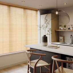 Made To Measure 50mm Slats Oak Effect Venetian Blind - thumbnail 3