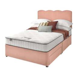 Silentnight Divan Bed With Wave Velvet Headboard and 800 Pocket Sprung Mattress - thumbnail 6